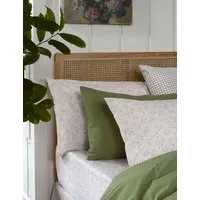 Spring Sprig Fitted Sheet - Natural Mix, Pure Cotton alternate view