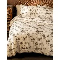 Palm Party Duvet Set - Cream Mix, Pure Cotton alternate view