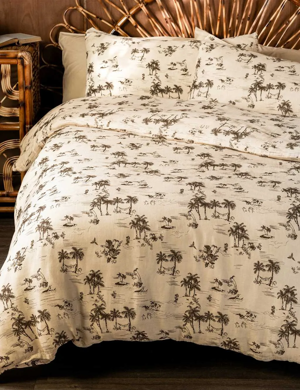 Palm Party Duvet Set - Cream Mix, Pure Cotton product