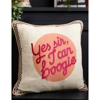 Yes Sir Piped Cushion - Orange Mix, Cotton alternate view