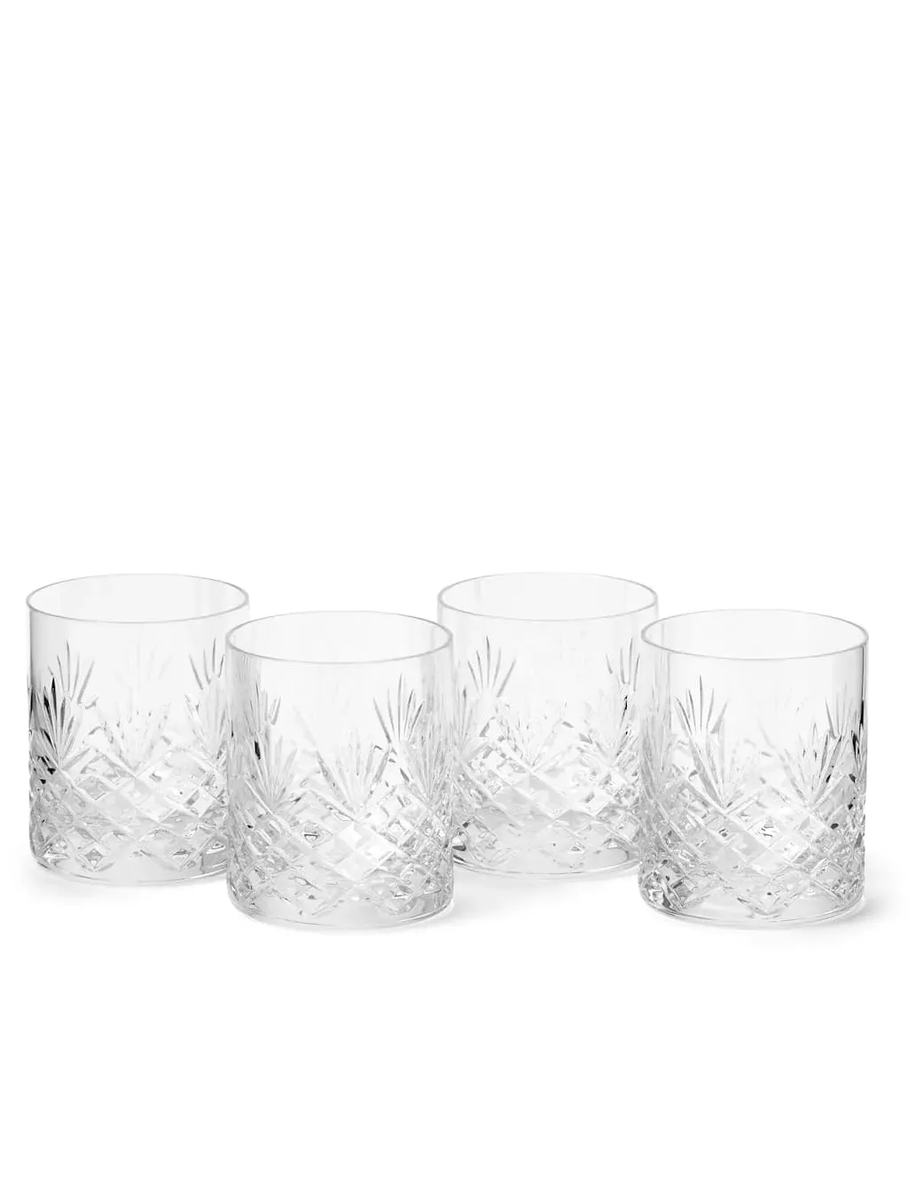 Highgate Set of 4 Double Old Fashioned Glasses - Clear, Crystal product