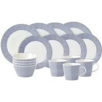Royal Doulton Pacific Dot 16 Piece Dinner Set - Blue Mix alternate view