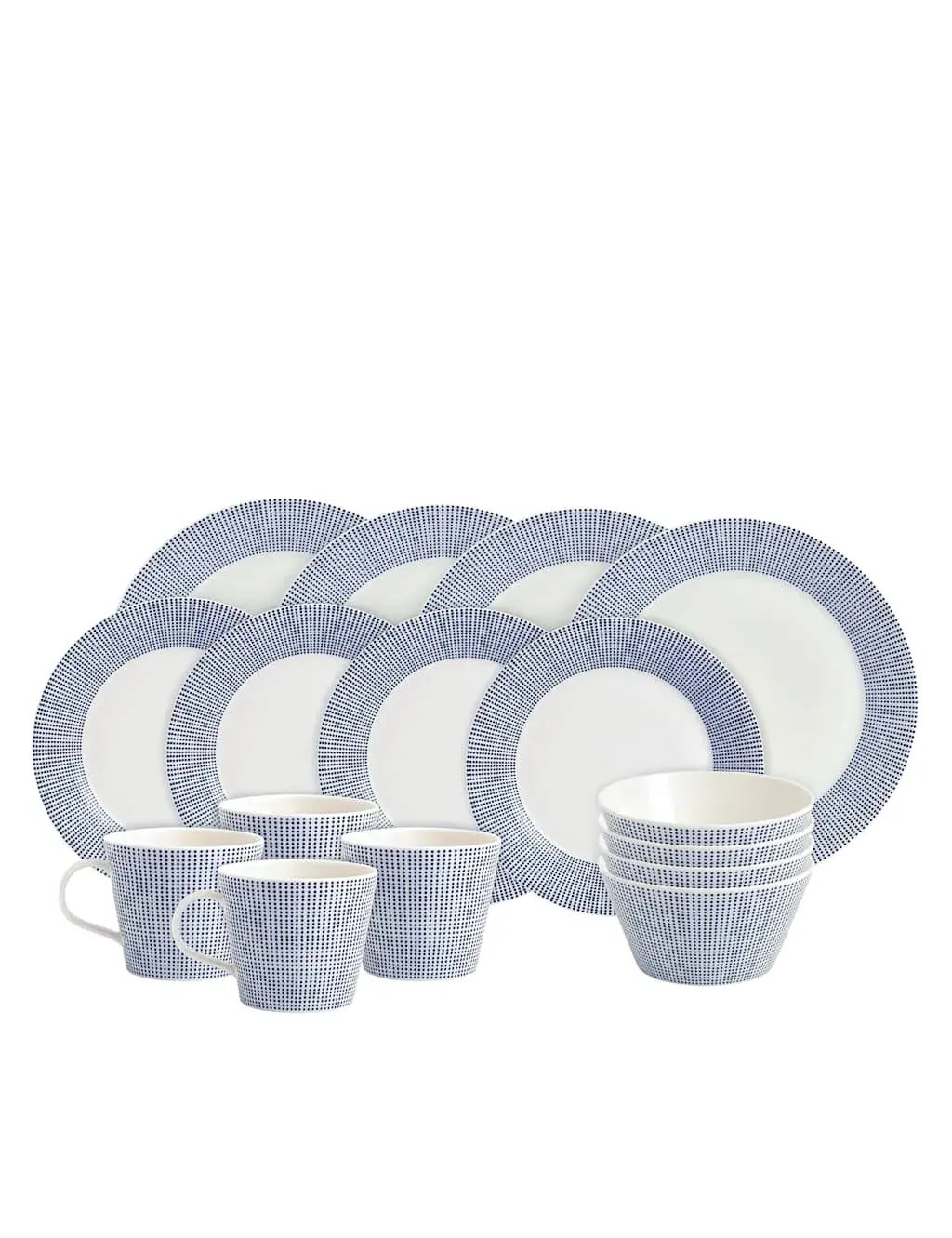 Royal Doulton Pacific Dot 16 Piece Dinner Set - Blue Mix product