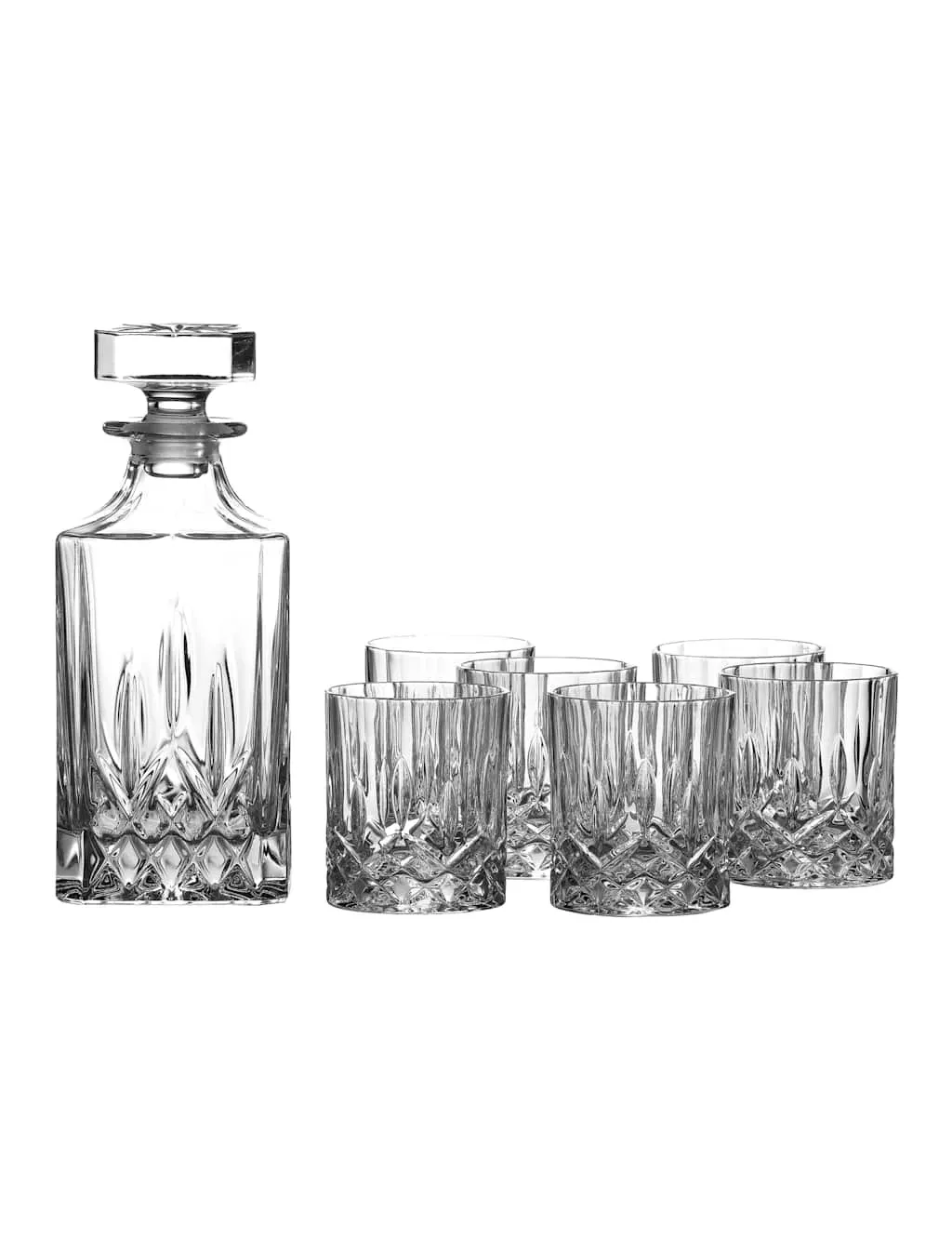Seasons 7-Piece Decanter & Tumbler Set - Clear, Crystal Glass product