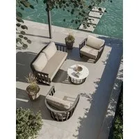 Lucca 5-Seater Garden Lounge Set - Black, Aluminium alternate view