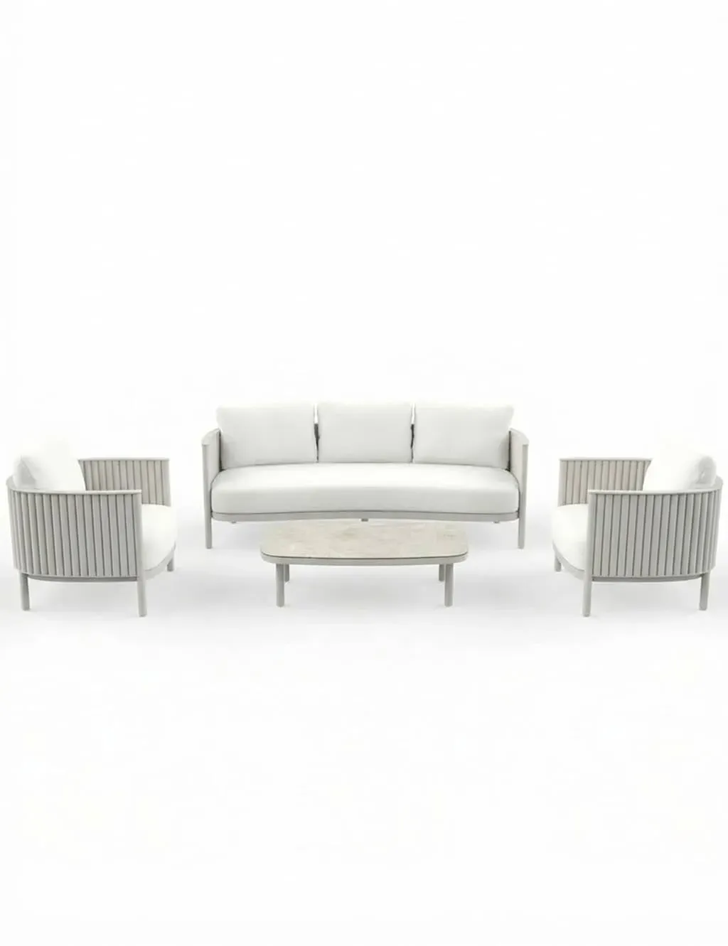 Mali 5-Seater Garden Lounge Set - Light Cream product
