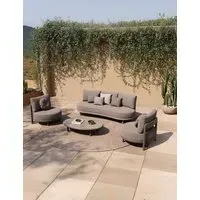 Oslo 5-Seater Garden Lounge Set - Light Brown alternate view