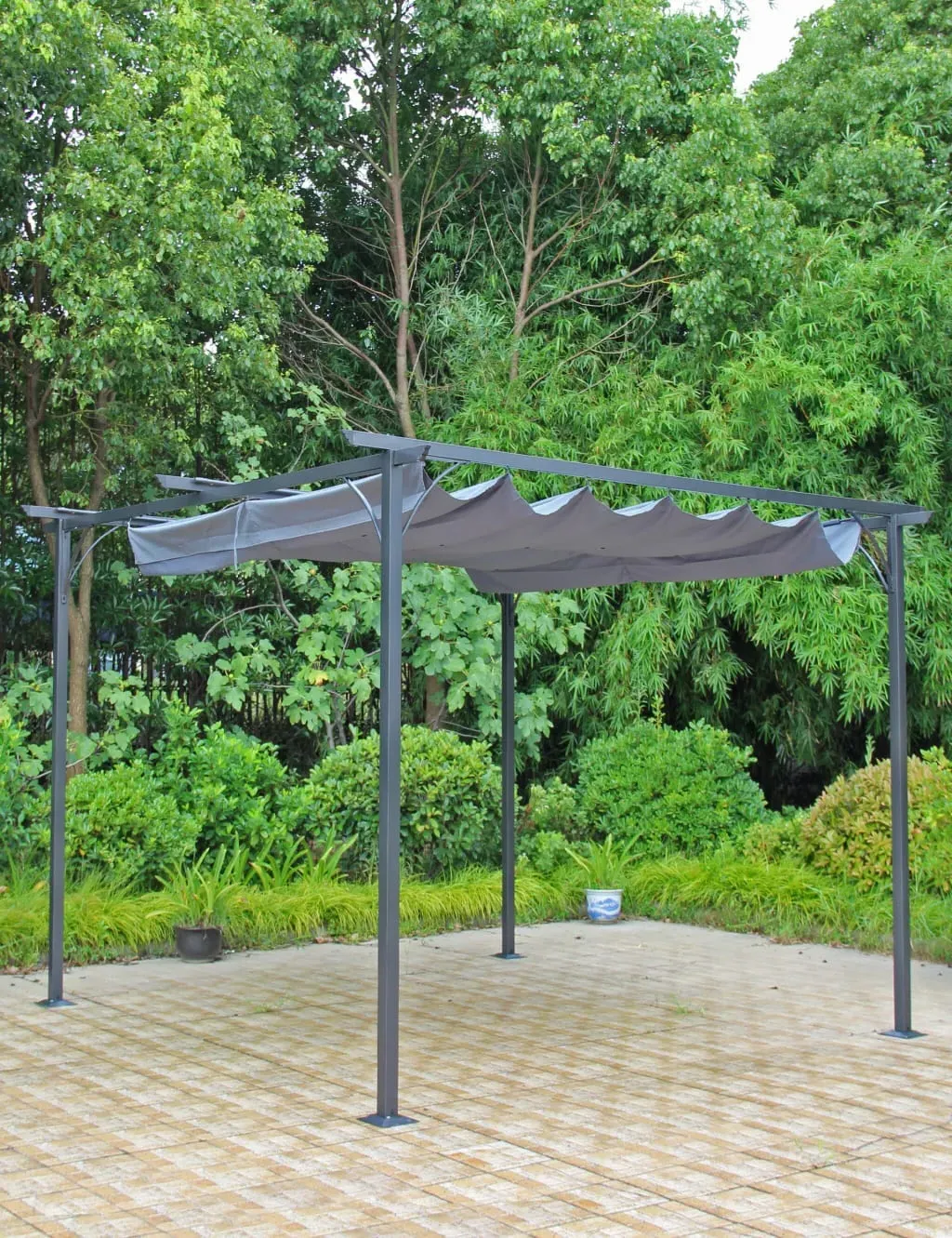 Prague 3.5m x 3.5m Pergola Gazebo - Grey product