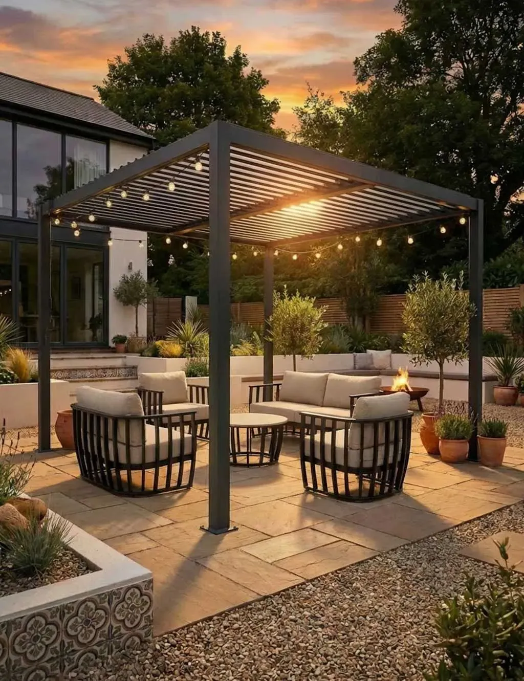 Pure Pergola 4M x 3M - Black, Grey product