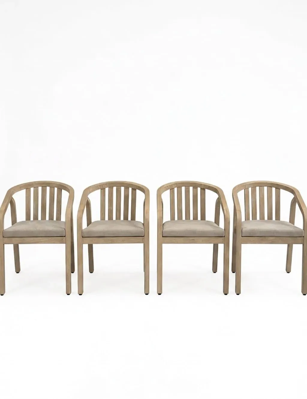 Riven Set of 4 Garden Dining Chairs - Natural product