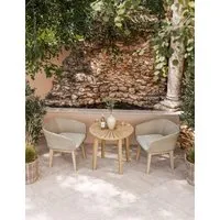 Roma Bistro Table and Eden Dawn Chairs - Beige alternate view