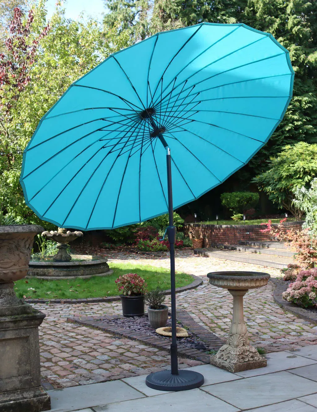 Shanghai Garden Parasol - Bright Blue, Aluminium product