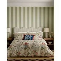 Aubrey & Hykenham Embroidered Cushion - Indigo, Cotton alternate view
