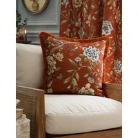 Chenille Porcelain Garden Square Cushion - Brown Mix alternate view