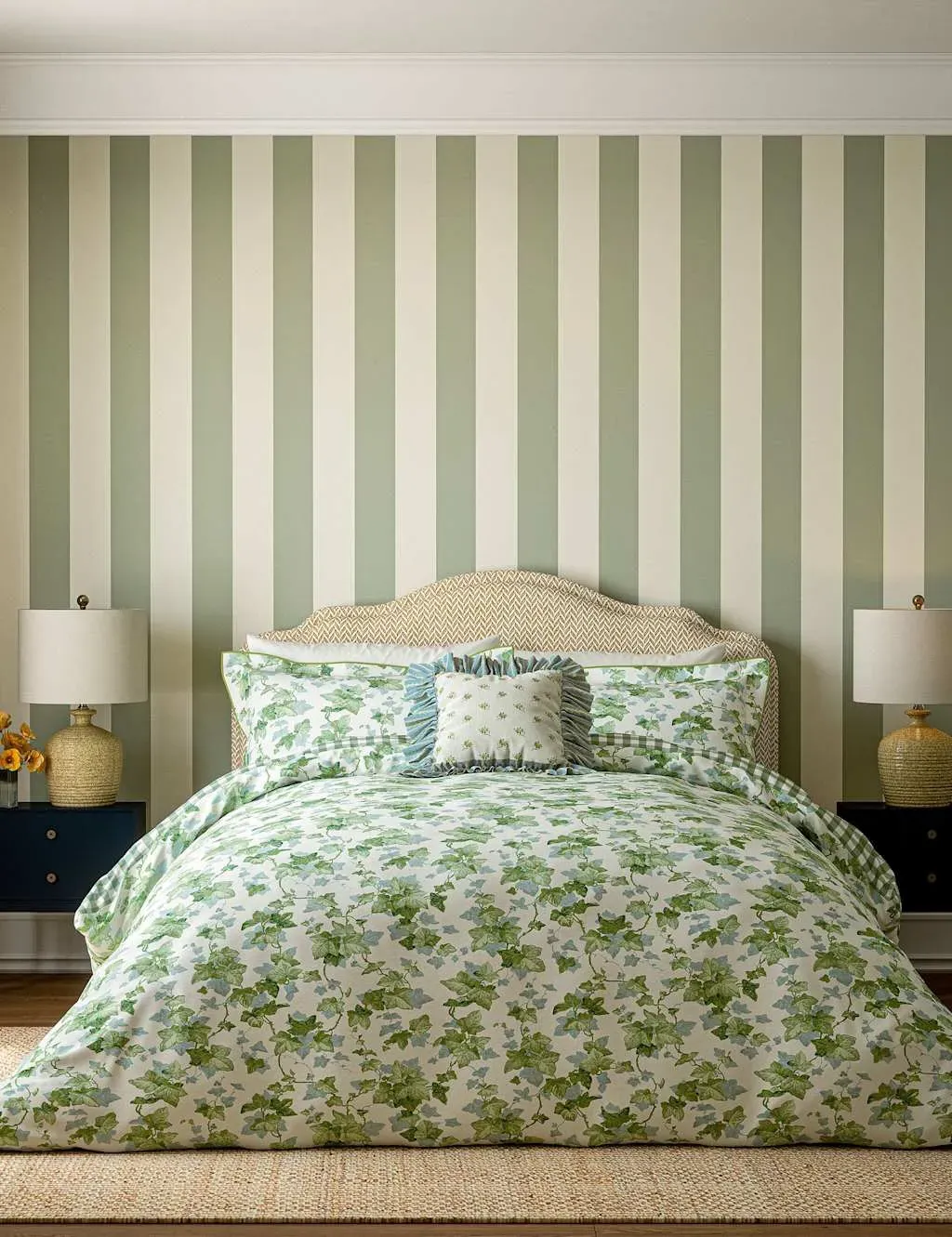 Hedra Bedding Set - Green, Pure Cotton product