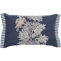 Tapestry Tree & Striped Square Cushion - Blue Mix alternate view