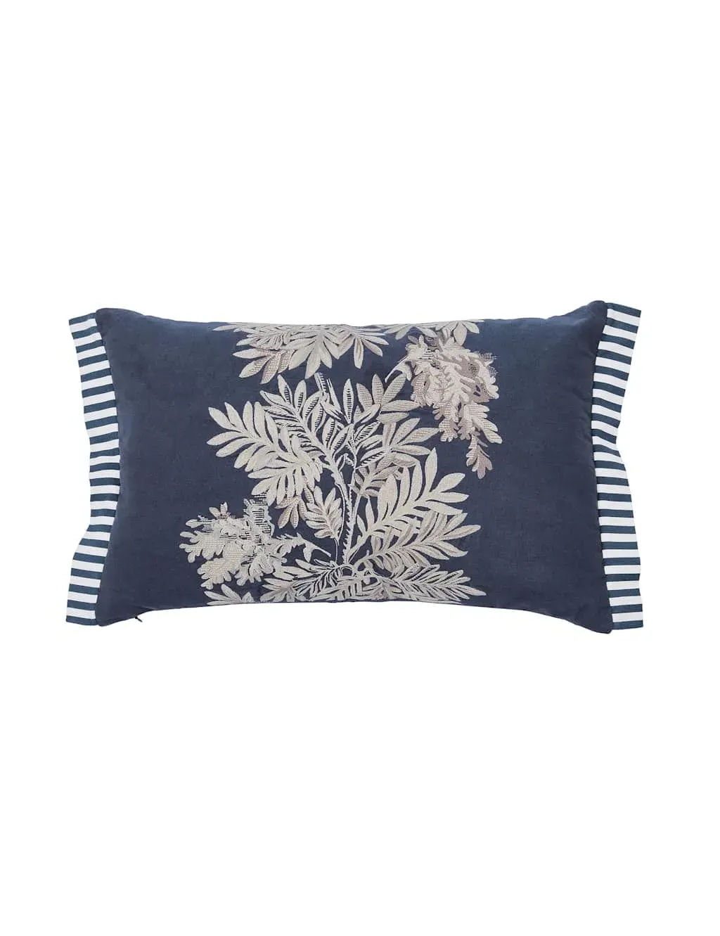 Tapestry Tree & Striped Square Cushion - Blue Mix product