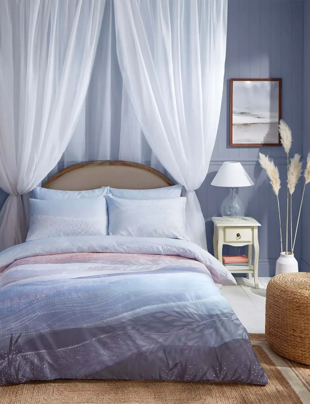 Coastal Dawn Bedding Set - Pale Blue, Cotton product