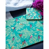 Sara Miller Set of 4 Bird Placemats - Green alternate view
