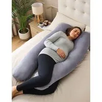 Body Support U-Shaped Pregnancy Pillow - Grey alternate view