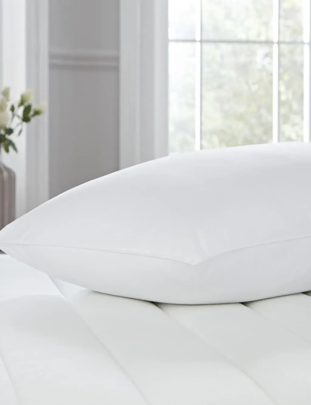 Luxury Pocket Sprung Pillow - White, Pure Cotton product