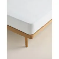 Terry Waterproof Mattress Protector - White alternate view