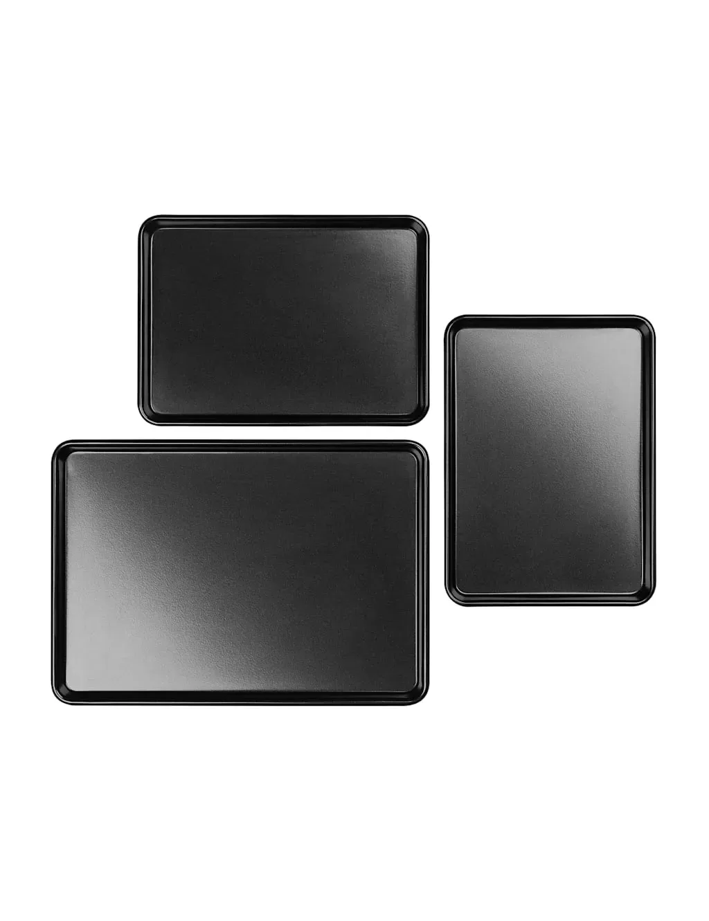 Tala 3-Piece Baking Tray Set - Black, Carbon Steel product