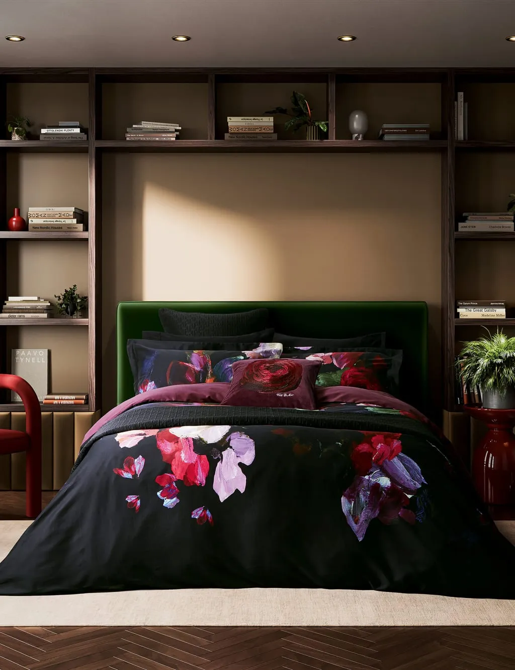 Pure Cotton Expressionist Floral Bedding Set - Multi product
