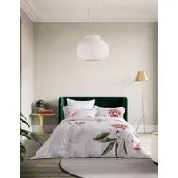 Sateen Peony Floral Bedding Set - Grey Mix, Cotton alternate view