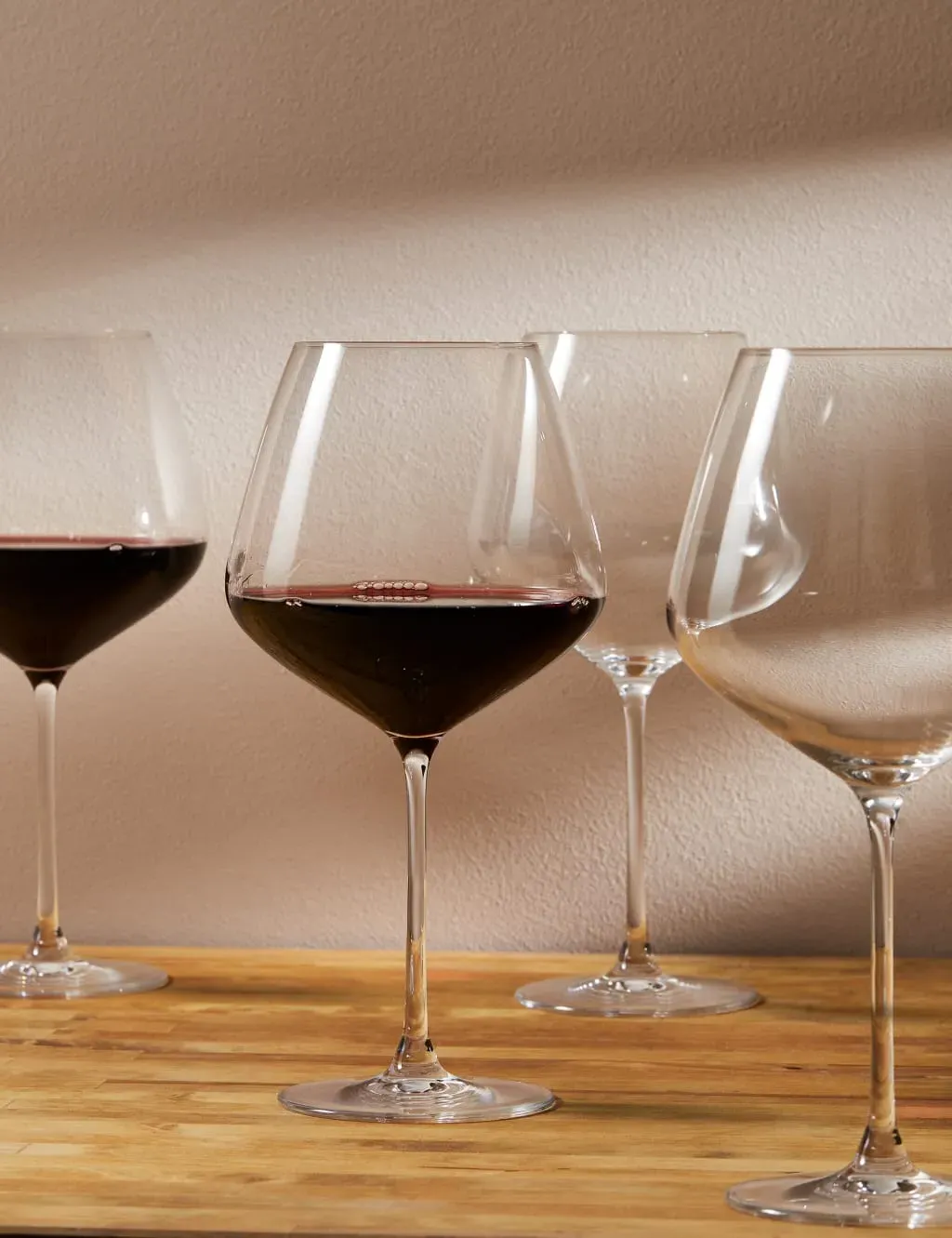 Set of 4 Large Red Wine Glasses - Clear, Crystal product