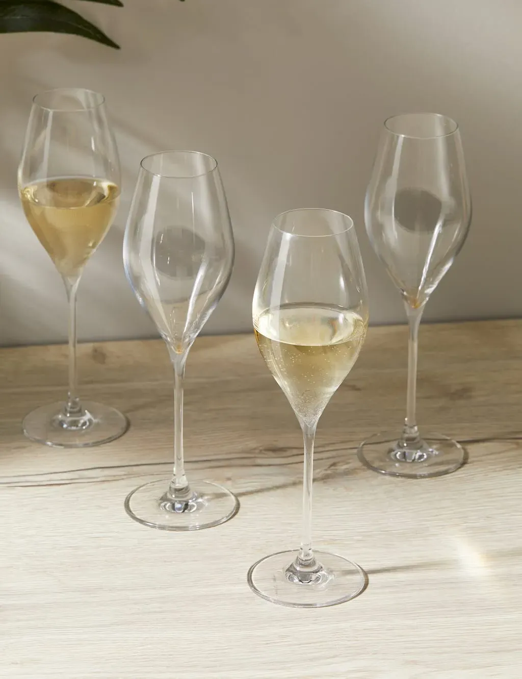 Set of 4 Prosecco Glasses - Clear, Crystal product
