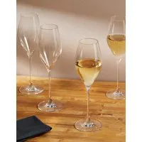 Set of 4 White Wine Glasses - Clear, Crystal Glass alternate view