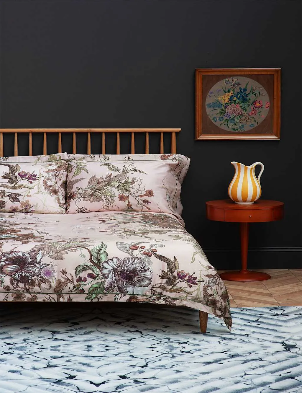 Opera Botanica Reversible Bedding Set - Light Pink Mix, Cotton product