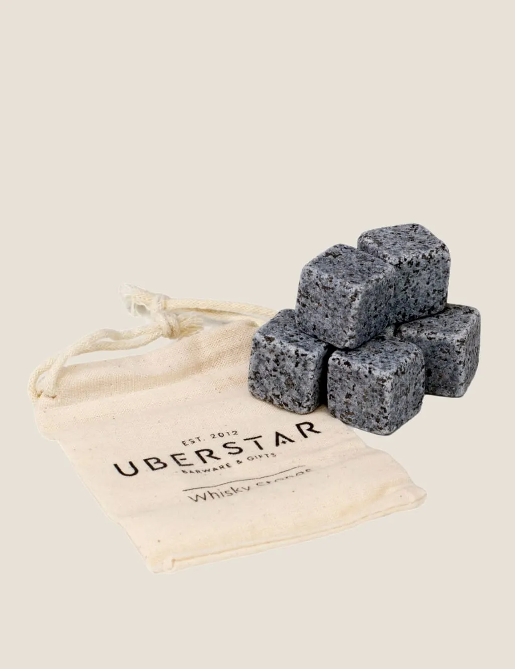 Set of 6 Whisky Stones - Grey, Soapstone product