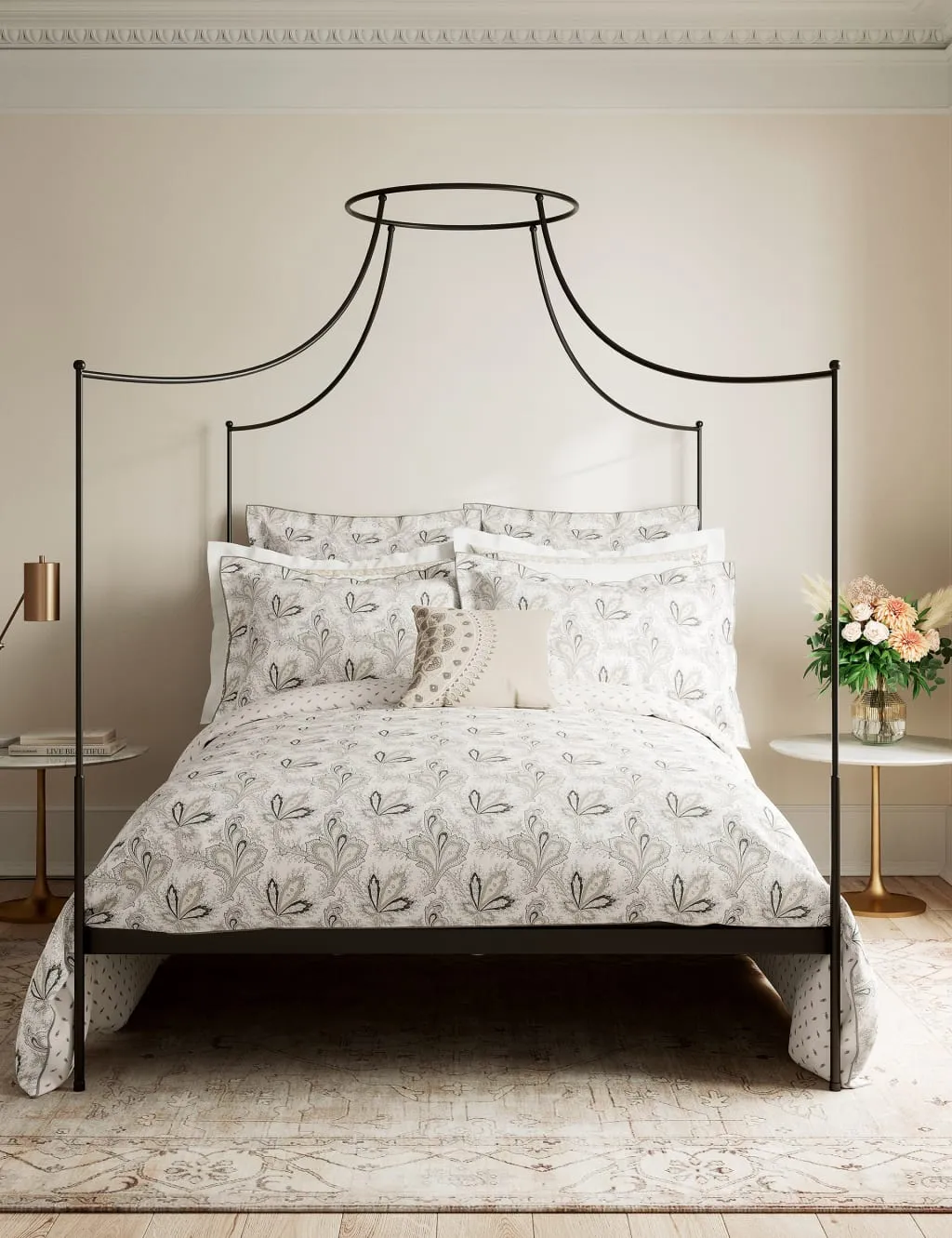 Aarya Duvet Cover - Ivory Mix, Cotton Percale product