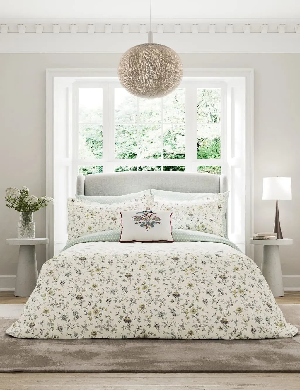 Flora Bedding Set - Duck Egg, Pure Cotton product