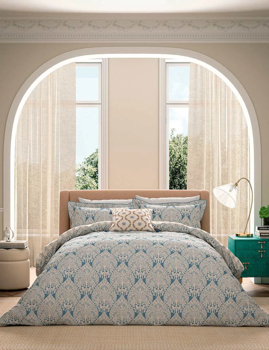 Lerena Bedding Set - Blue Mix, Pure Cotton product