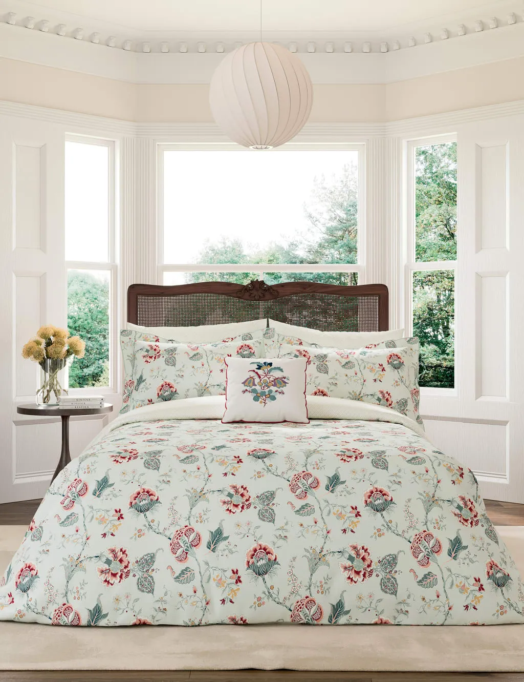 Palampore Trail Bedding Set - Teal, Cotton product
