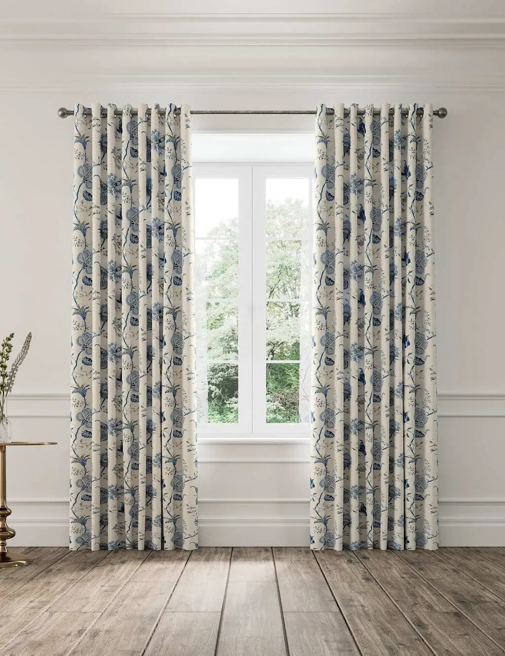 Palampore Trail Eyelet Curtains - Blue Mix product