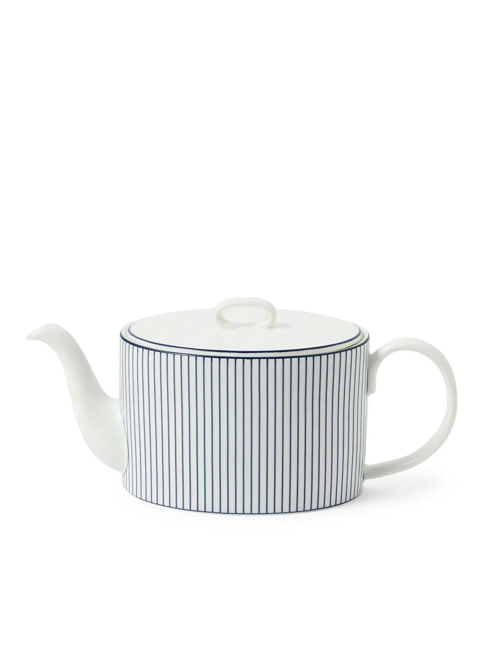 Gio 32oz Striped Teapot - Blue Mix, Fine Bone China product