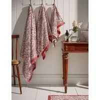 Larkspur Floral Bath Mat - Pink Mix, Cotton alternate view