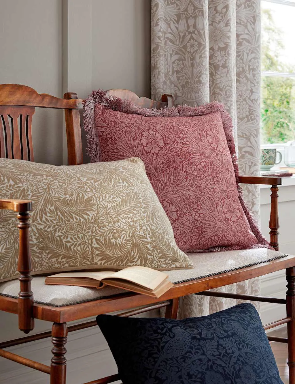 Pure Cotton Marigold Cushion - Pink Mix, Cotton product