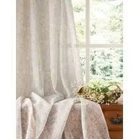 Sunflower Voile Panel Curtains - Natural alternate view