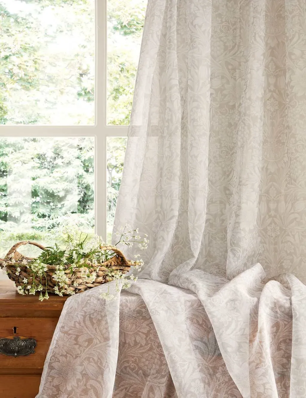Sunflower Voile Panel Curtains - Natural product