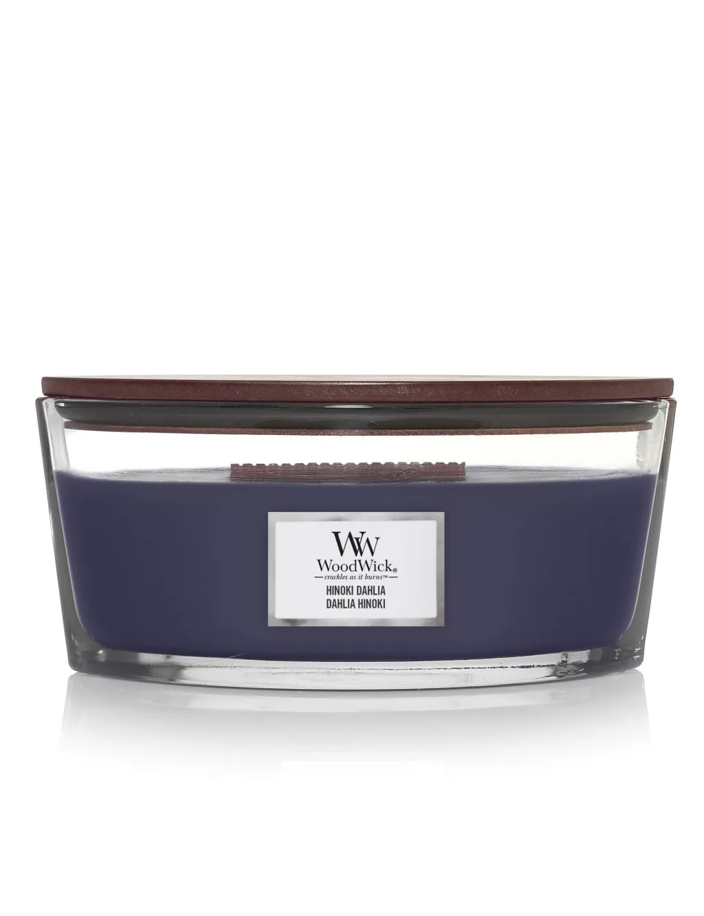 Ellipse Hinoki Dahlia Candle - Navy product