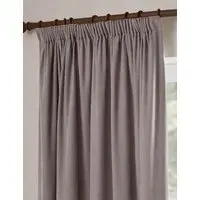 Chenille Velvet Pencil Pleat Curtains - Mauve alternate view