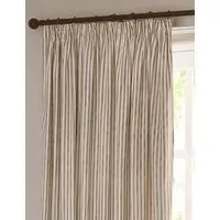 Hebden Striped Curtains - Natural Mix, Pure Cotton alternate view