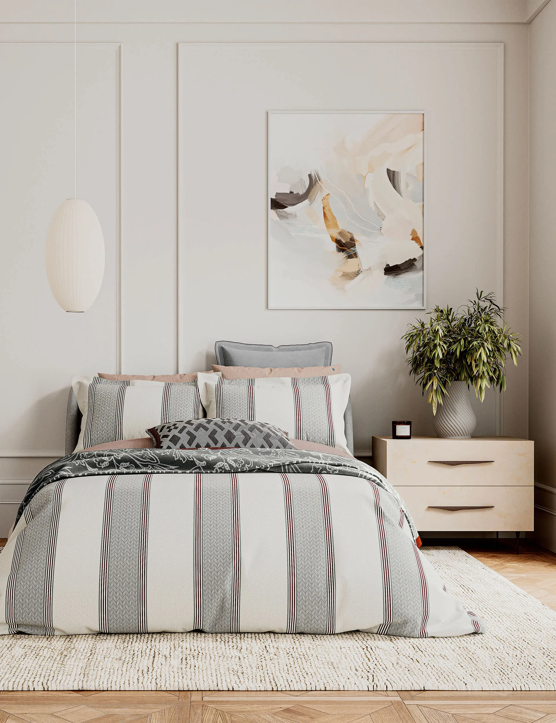 bedeck-of-belfast-sateen-siya-bedding-set-dbl-grey-grey image