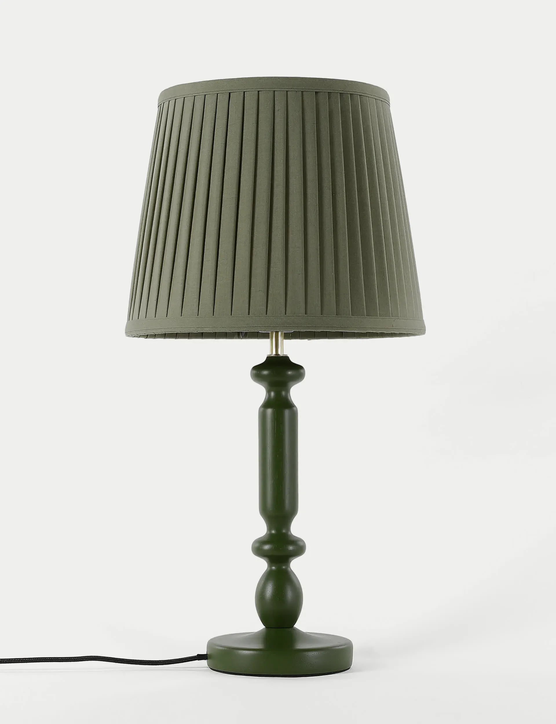 m-s-cleo-wooden-bobbin-table-lamp-green-green image