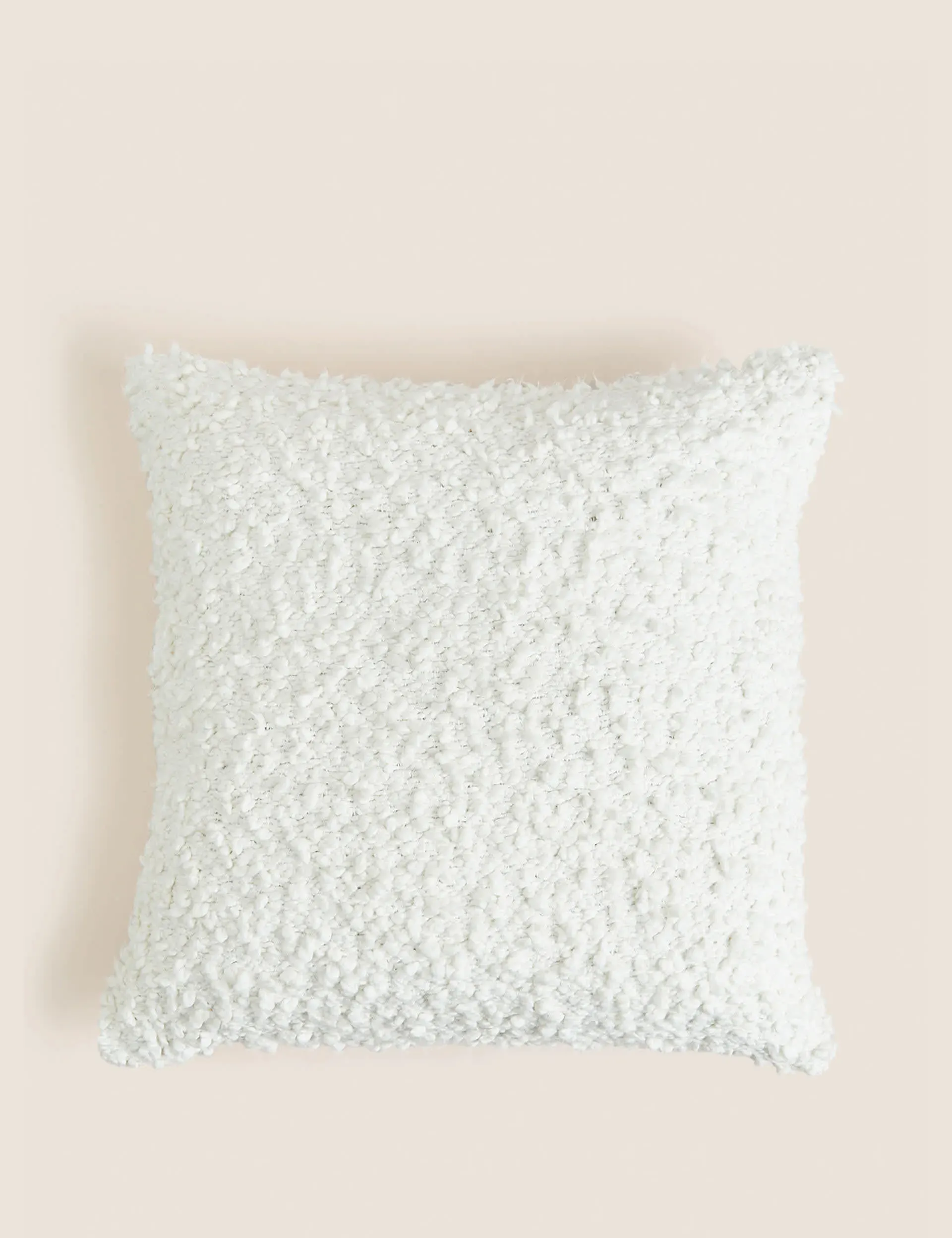 m-s-pure-cotton-boucle-cushion-cream-cream image